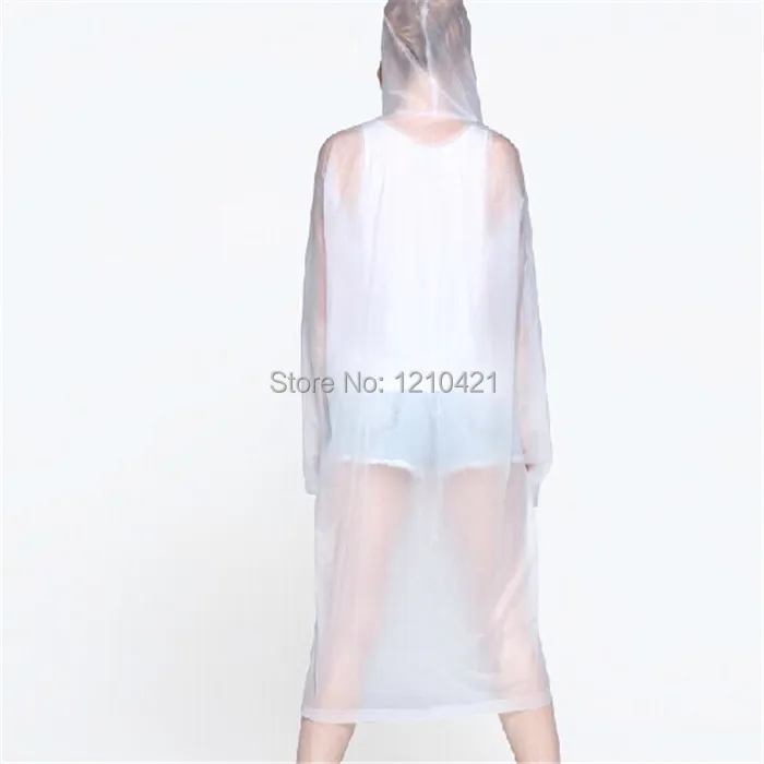 1 шт. Новый прекрасный уличный дождевик для взрослых длинное платье прозрачное