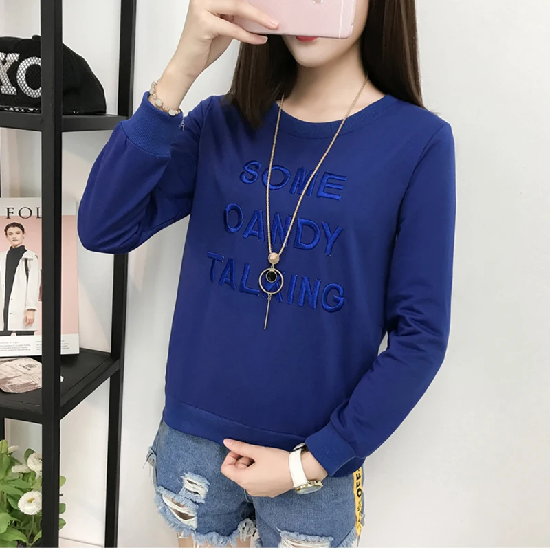 Embroidery Blouse Chemise Femme Cotton Women Blouses 2017 Womens Tops White Shirt Long Sleeve Letter Korean Plus Size 3xl Blusa |