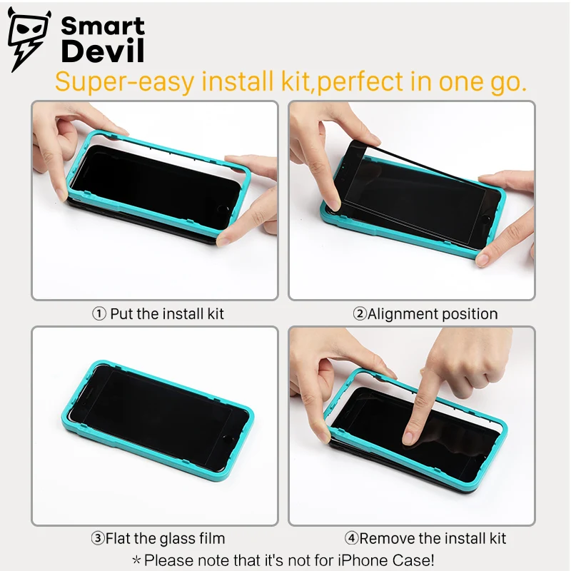 Протектор экрана SmartDevil для iphone 6 6s 7 8 Plus 3D полное покрытие закаленное стекло