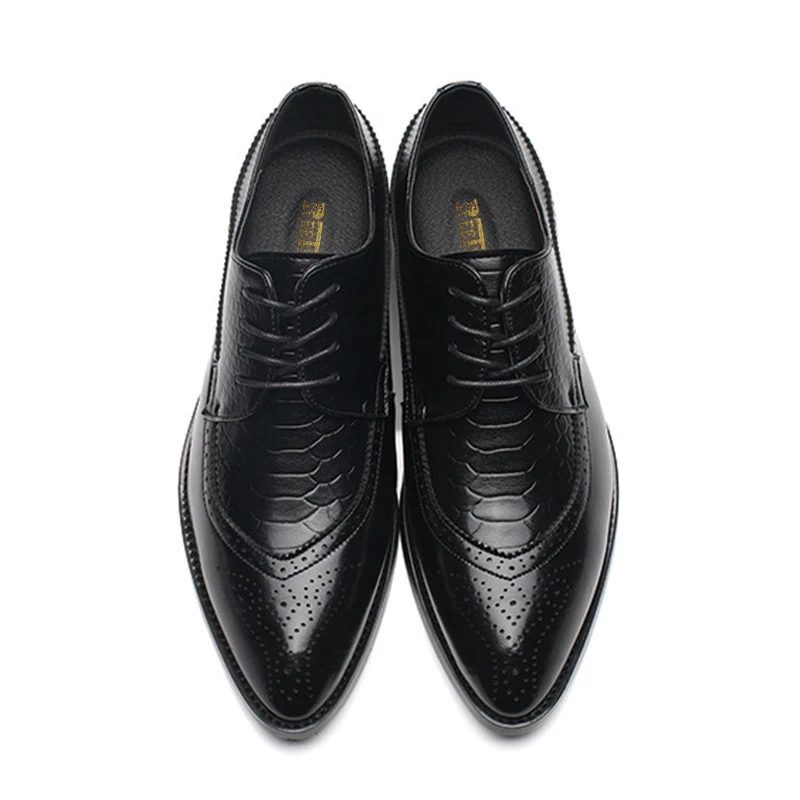 Reetene/мужские дизайнерские модельные туфли из искусственной кожи с острым носком