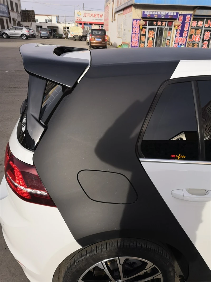 Дизайн, супер большой трехступенчатый спойлер 2013- для Volkswagen Golf 7 MK7, спойлер на крыше, гольф, грунтовка