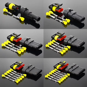 2-5 комплектов, 2 контакта, 123456 контактов, ходовой усилитель, супер уплотнение, водонепроницаемый разъем для электрических проводов, для автомобиля, водонепроницаемый разъем