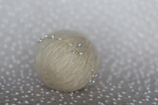 Блестящая повязка для волос ручной работы с кристаллами на голову малышей