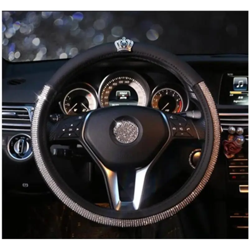 DONYUMMYJO черная кожаная Корона серии с украшением в виде кристаллов Стразы покрытые