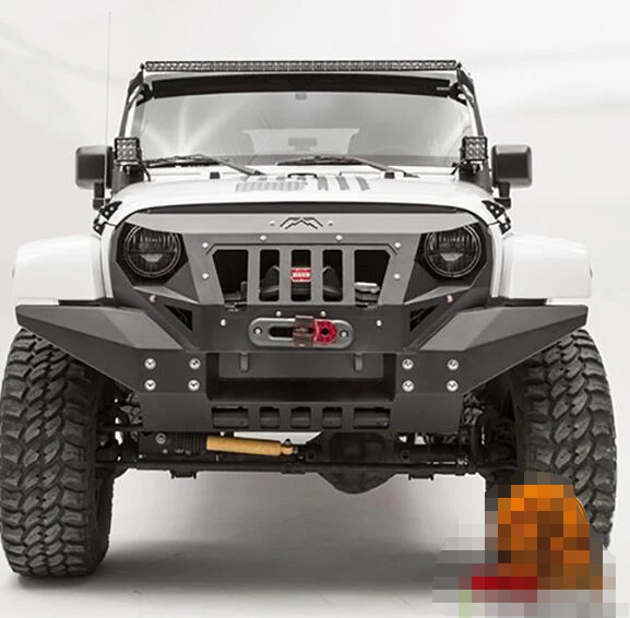 Передний бампер для Wrangler JK 2007 2017 передний автомобиля аксессуары бронированный 2 поколения lantsun|Амортизаторы|