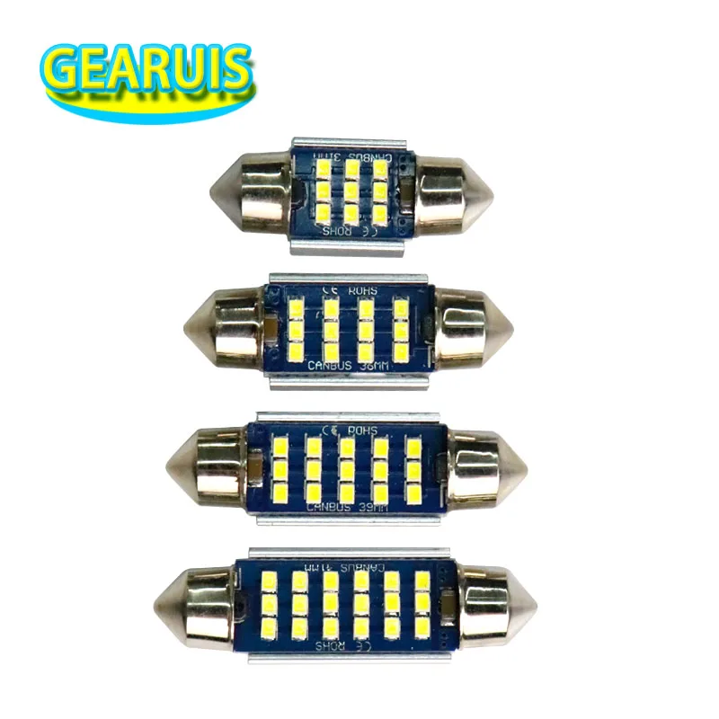 4 шт. Festoon C5W 31 мм 36 39 41 9 12 15 18 smd 1206 LED 0.15A авто свет косметическое зеркало купольная