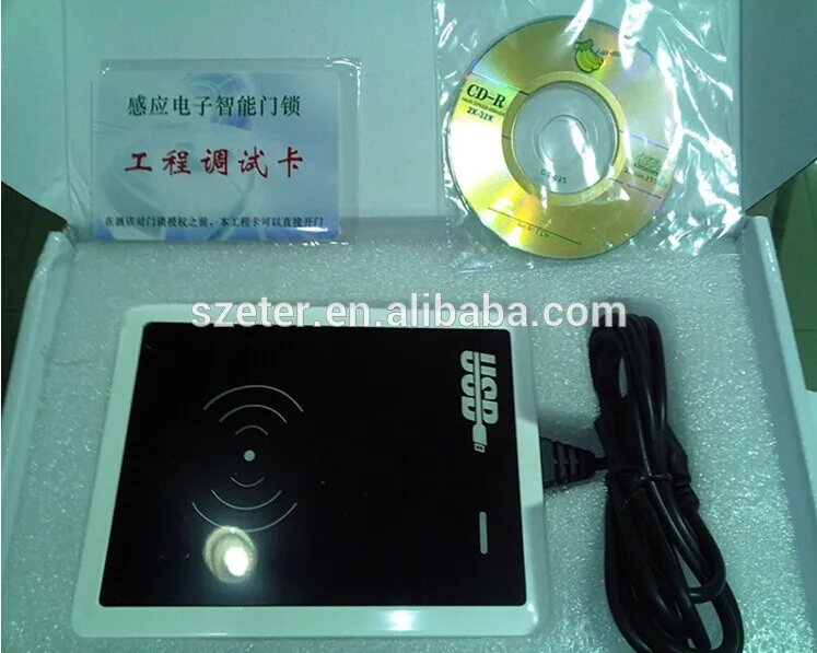 Цифровая rf карта блокировка ключа отеля с Pro Usb картами (1 шт. замок 1 кодер 5 карт