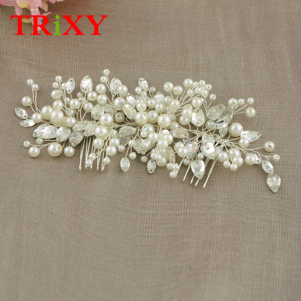 TRiXY, H42, женские элегантные свадебные аксессуары, стразы, жемчуг, бисер, свадебные аксессуары для свадьбы/Вечеринки