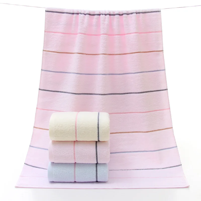 

100% Cotton Bath Towel Plus Hotel Adult Bath Towel Colorful Beach Towel Quick-dry Soft Washcloth