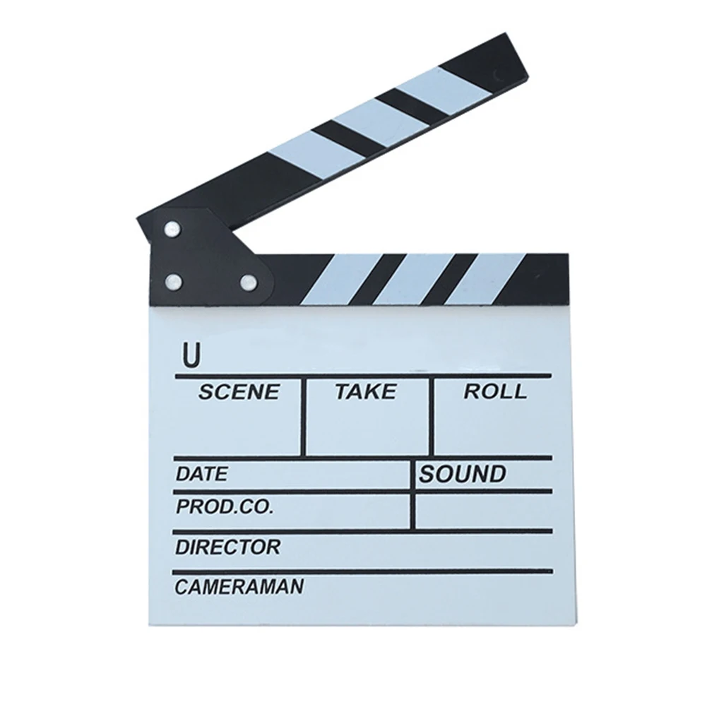 Деревянный Clapperboard Винтаж ТВ фильм плёнки доска для хлопка сланец вырезать Опора