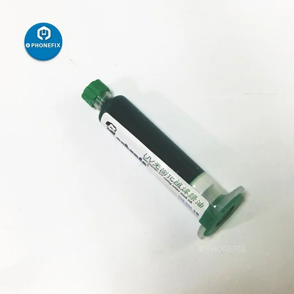 Green Color PHONEFIX 4 цвета 10cc УФ пайка сопротивляется пасты флюс Крем для Мобильный телефон PCB Материнская плата с технологией шариковых выводов ремонт печатных плат - Цвет: Green Color