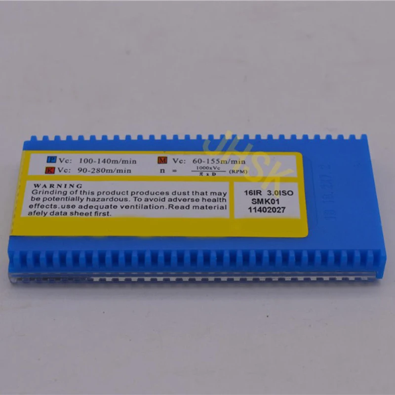 

10pcs 16IR 3.0ISO SMK01 Carbide Insert For Threading Turning Tool Boring BAR cnc