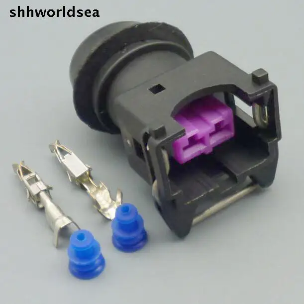 Shhworldsea 2-контактный автомобильный Водонепроницаемый проводной разъем, Женский стандартный Автомобильный Электрический проводной автомобильный разъем