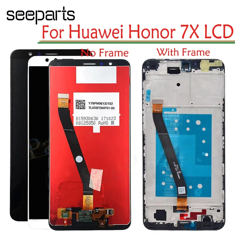 100% тестирование гарантия для Huawei Honor 7X ЖК дисплей сенсорный экран дигитайзер