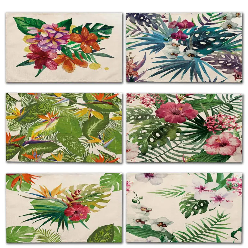 1 шт тропические растения монстера узор столовых подставка обеденный Коврики на