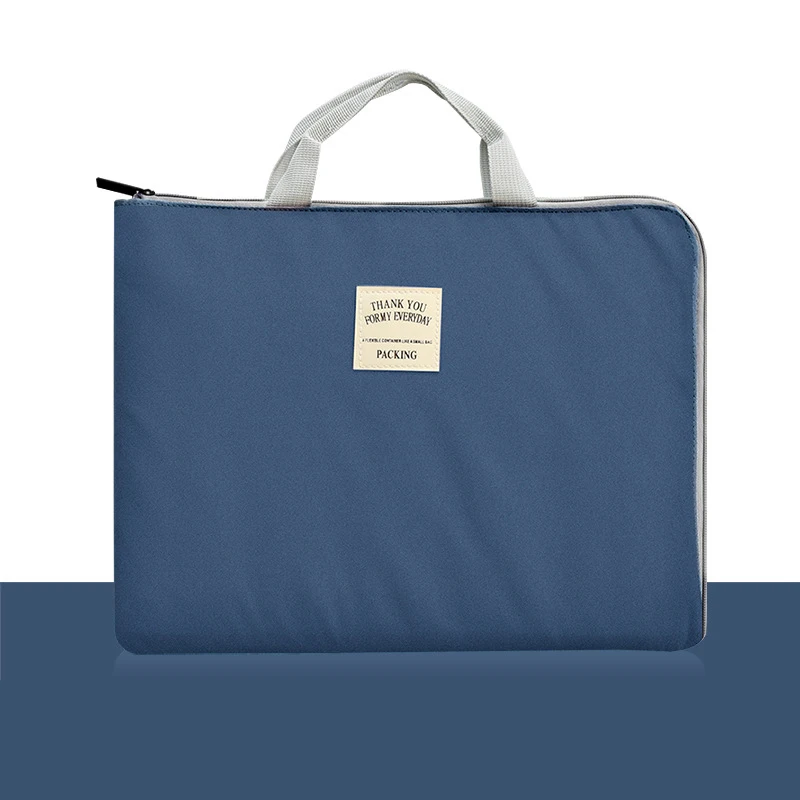 Navy Водонепроницаемая нейлоновая мужская сумка, переносная Женская Офисная сумка, деловые мужские сумки, органайзер, сумка для ноутбука, мягкая ручка, сумка-тоут - Цвет: Navy