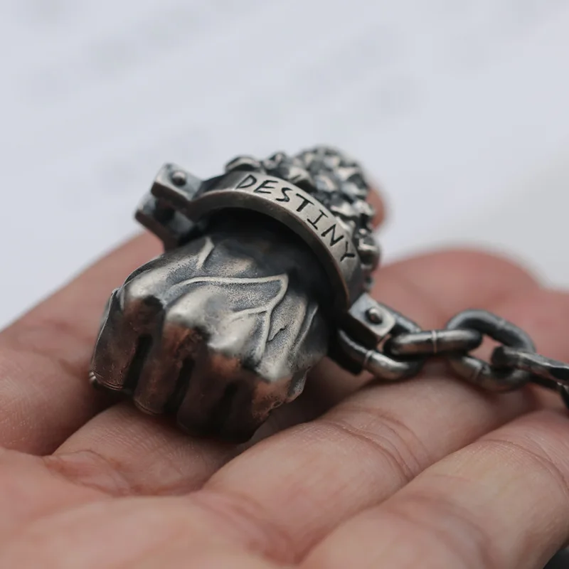 Мужское ожерелье с кулоном серебряное в стиле панк|Ожерелья| |
