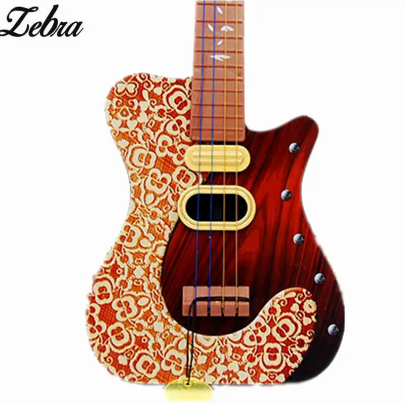 Зебра легкая 4 струнная Акустическая гитара Игрушка развивающая игрушка для