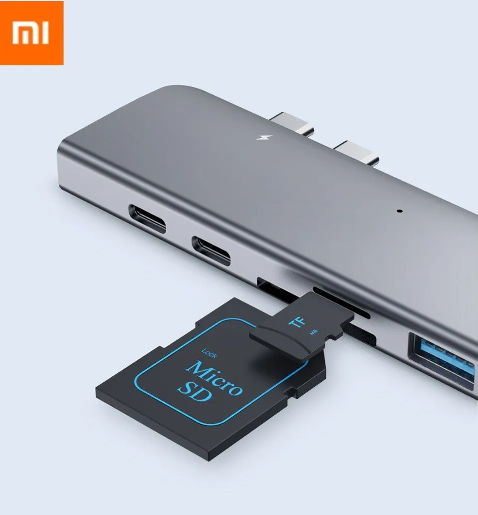 Адаптер для зарядки usb type C 7 в 1 TF/SD/PD/2 USD 3 0/концентратор HDMI зарядное устройство Macbook
