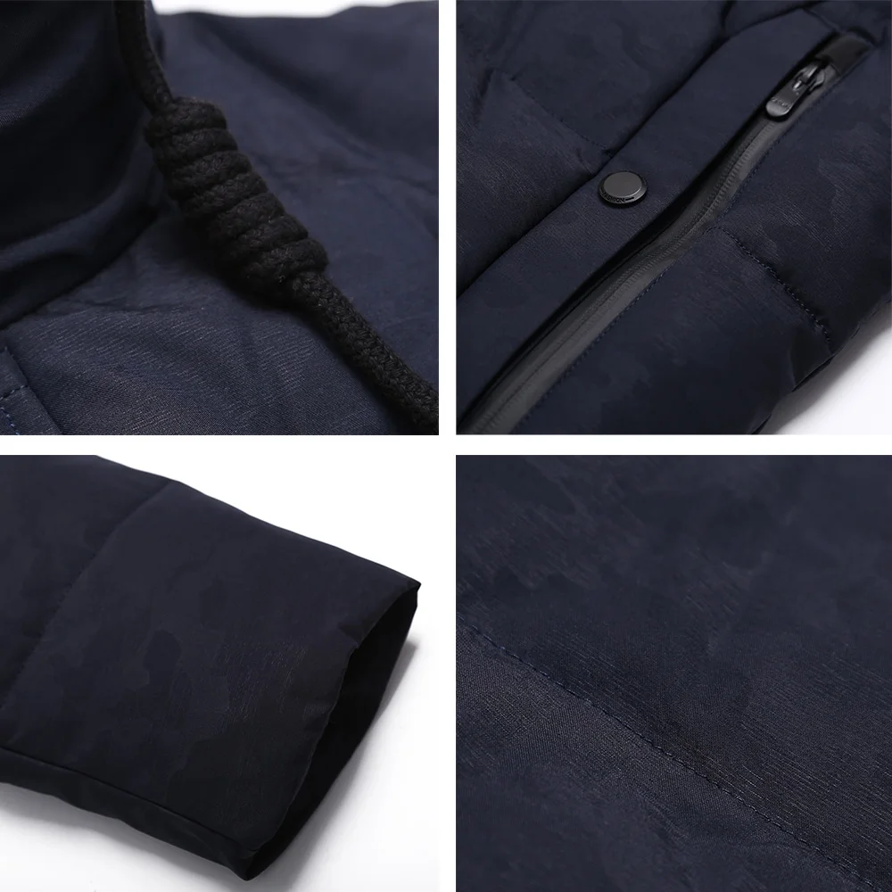 ICEbear 2019 Зимой в Середине - Давно Гладкой Европы Мужская Металла Молнии Стоят