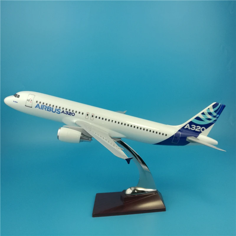 37 см Airbus A320 прототип Смола Модель самолета масштаб 1:200 литье под давлением