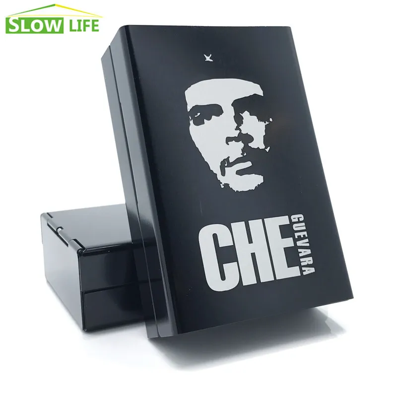 Лазерная гравировка Che Guevara 20 сигаретный чехол Новинка металлическая сигаретная