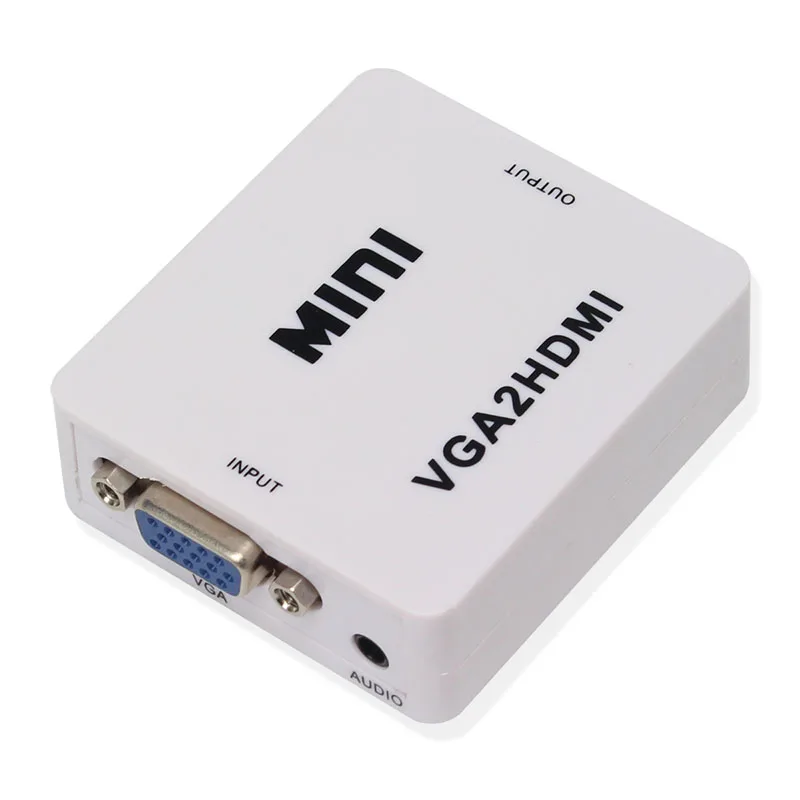 Мини преобразователь из VGA в HDMI поддержка 720p 1080p VGA2HDMI с аудио для ПК ноутбука HDTV