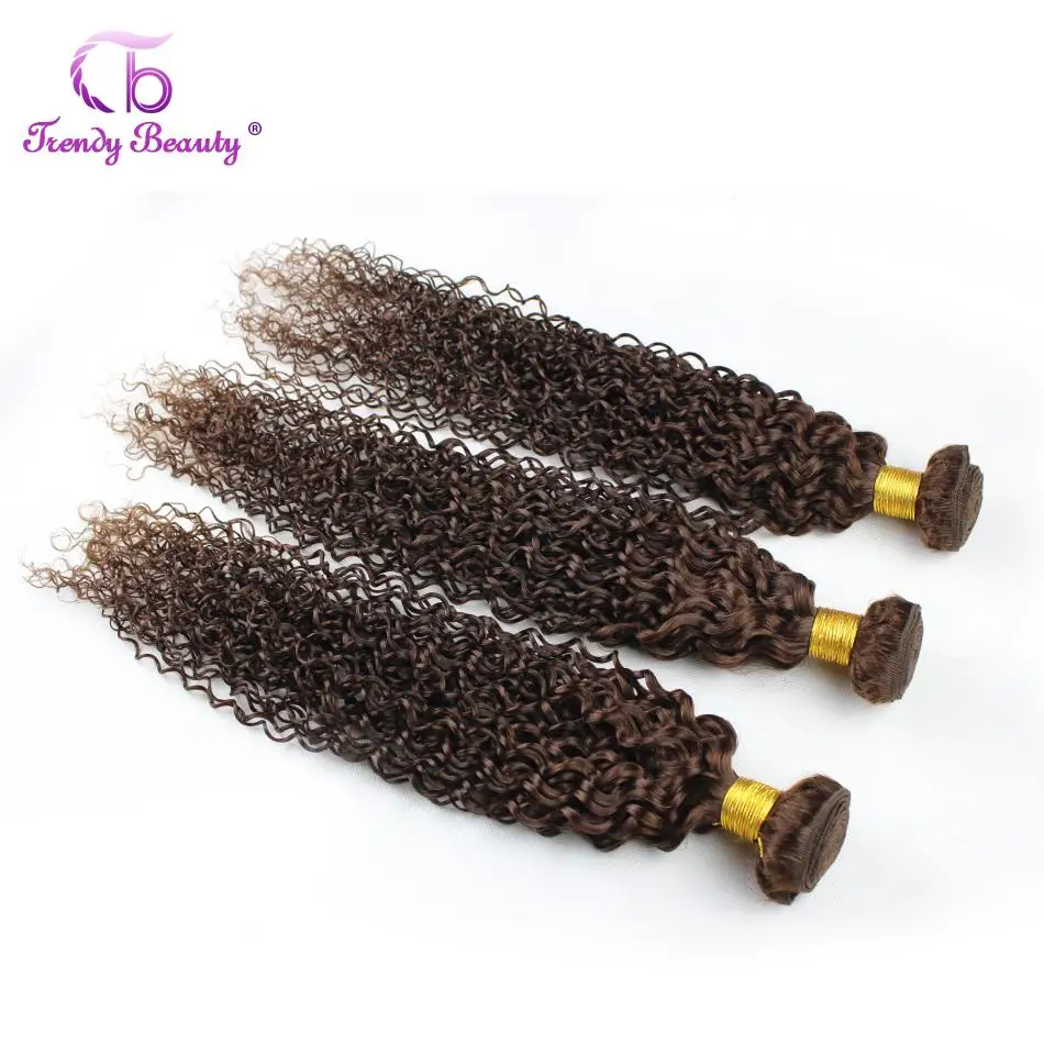 Модные красивые волосы 4 пучка в общем бразильские кудрявые вьющиеся