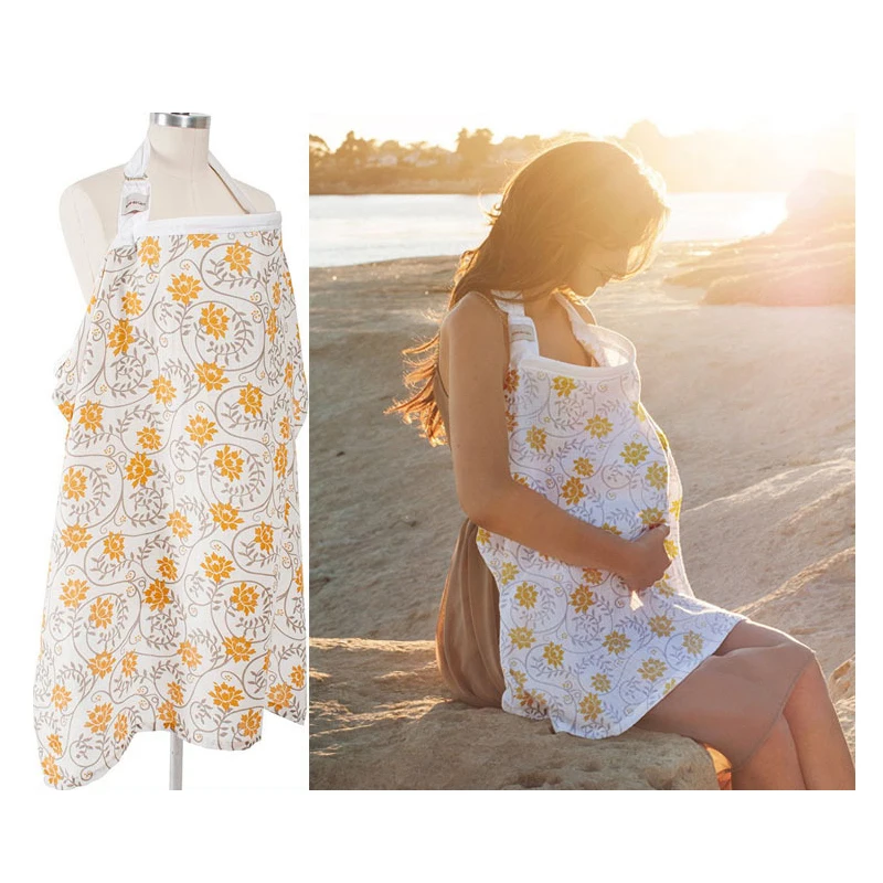 

Breastfeeding Cover Baby Infant Breathable Cotton Cloth Muslin Nursing Cover Breast Feeding Apron Breastfeeding Scarf For Baby
