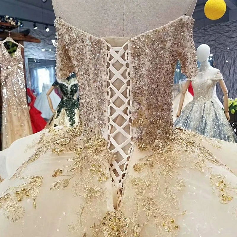 Эксклюзивные винтажные Свадебные платья с коротким рукавом 2020 открытыми плечами