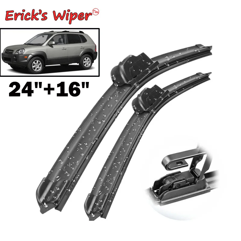 

Erick's Wiper LHD Front Wiper Blades For Hyundai Tucson JM 2004 - 2009 Windshield Windscreen Front Window 24"+16"