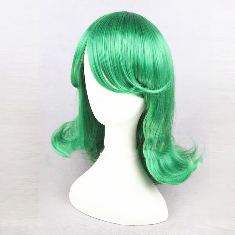 Один Пробивной человек Senritsu no Tatsumaki 12 "зеленый кудрявый короткий стиль