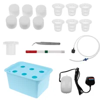blue 110V SJT002A небольшой 6-луночное Аэробные воды выращивания коробка для рассады посадка на балконе воды культуры коробка гидропонного выращивания коробка для посадки - Цвет: blue 110V