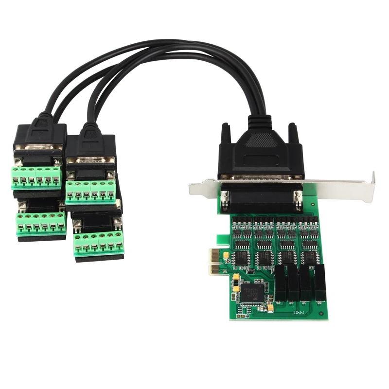 Высокое качество 4 порта Высокоскоростной серийный RS422 RS485 PCI Express PCIe карта чипсет