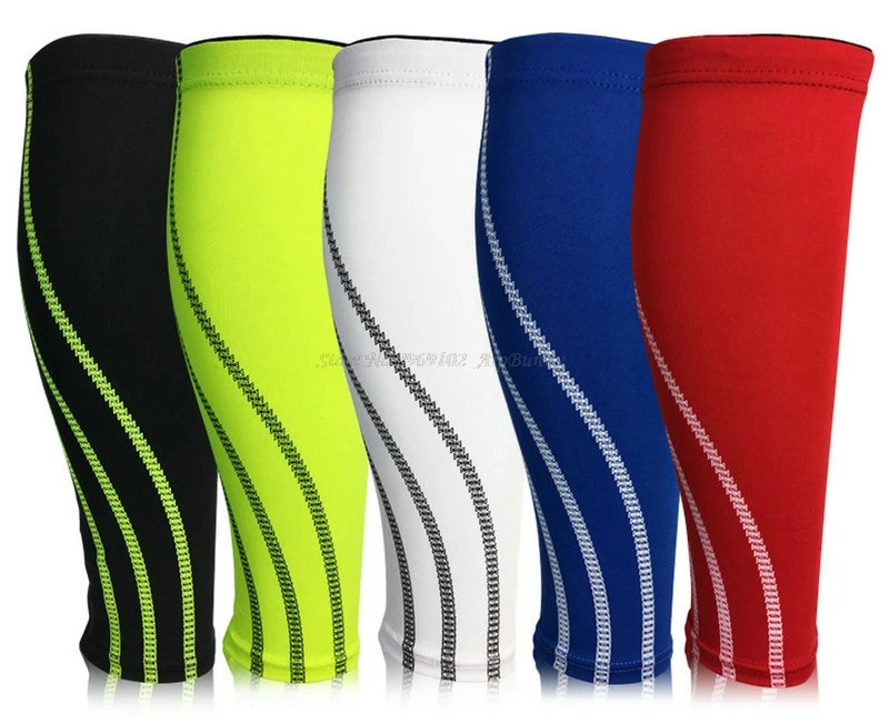 1 шт. сжатия дышащий баскетбол Поддержка гетры Велоспорт икры Legwarmer SocksShin