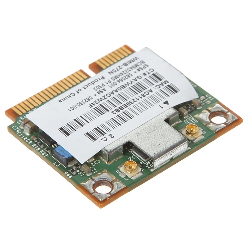 1 комплект для hp BCM943224HMS Беспроводной двухдиапазонный 802,11 a/g/n Половина мини PCI-E WiFi карта новая