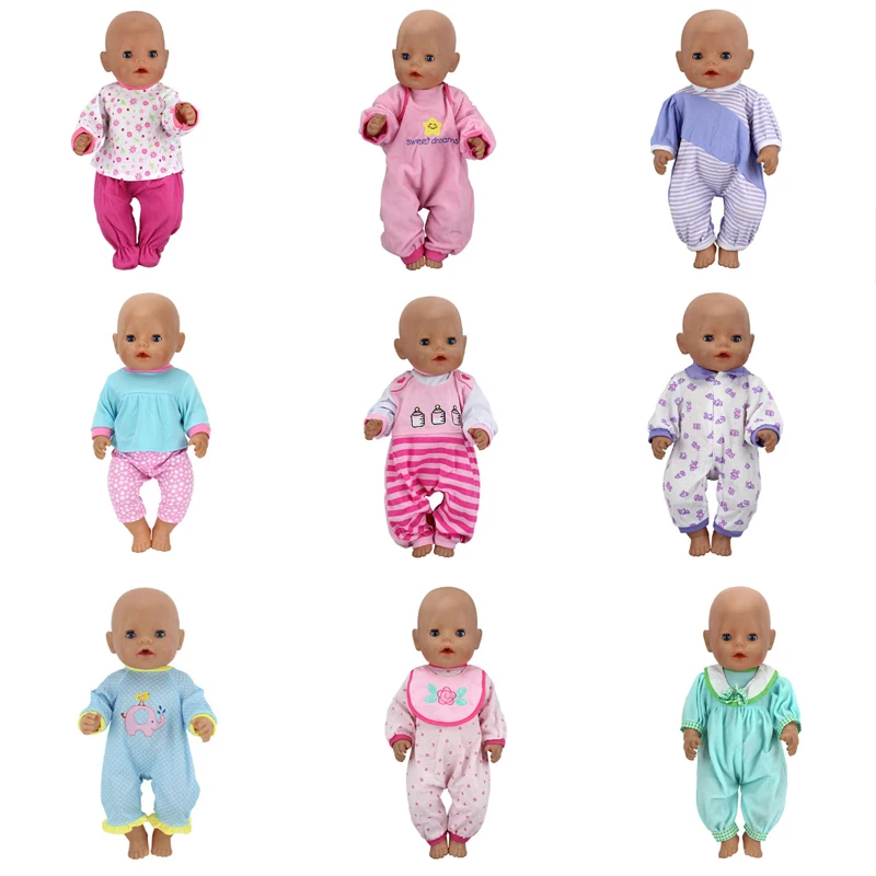 New Leisure Set ClothesFit For born baby 43cm Doll Clothes 17inch Baby Doll|Куклы| |