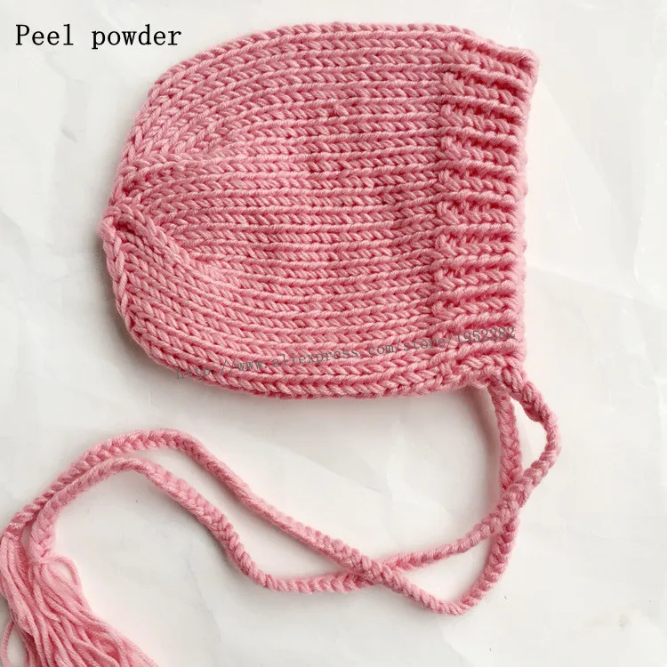 Fashion Hand knitted Baby Cap Photography Props Cute Newborn Hat Bonnet Beanie Fotografia 9 Colors baby shower gift | Детская одежда и