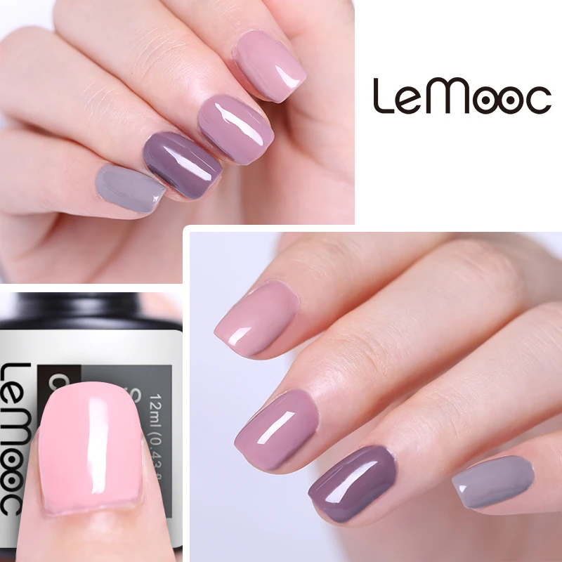 LEMOOC 8 мл Φ розовый цветной серии Vernis полуперманентный гель краска для ногтей 52
