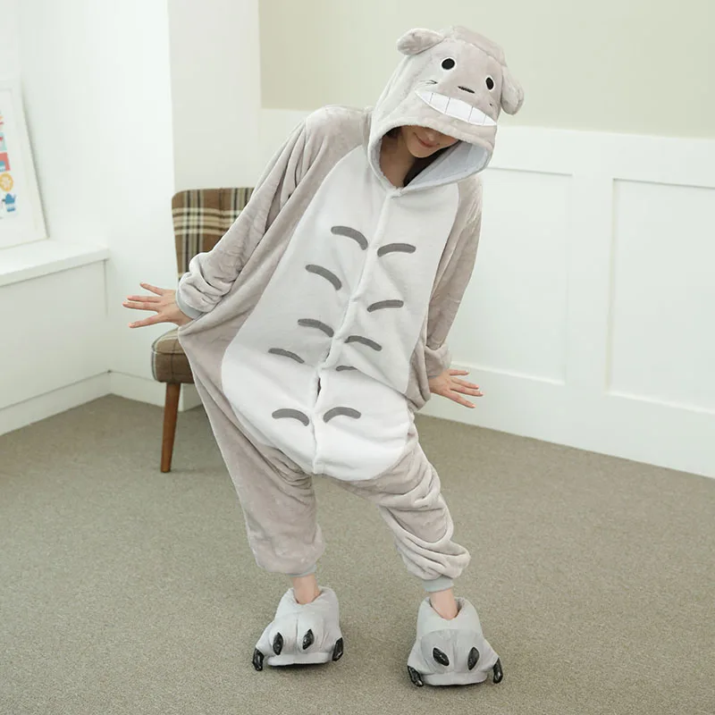 2019 Unicorn Pajamas onesie Women Kugurumi panda Winter Flannel Pajama Kigurumi adult Nightie Stitch unicornio Sleepwear Overall |
