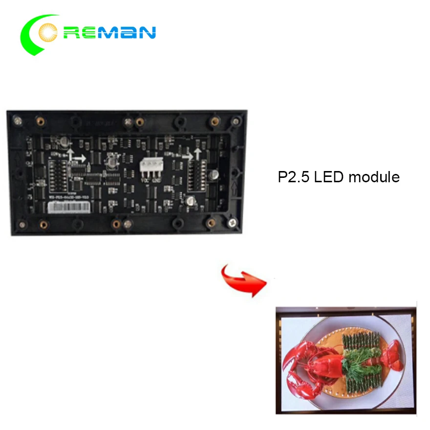 Ali expresse 64x32 rgb светодиодный матричный полноцветный модуль P2.5 160x80 мм для помещений