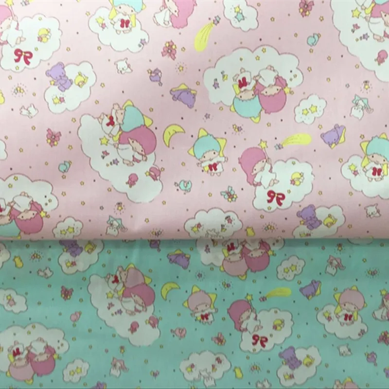 Pretty 2pcs 40x50cm Princess Angel Baby 100% cotton twill Fabric Bundle | Дом и сад