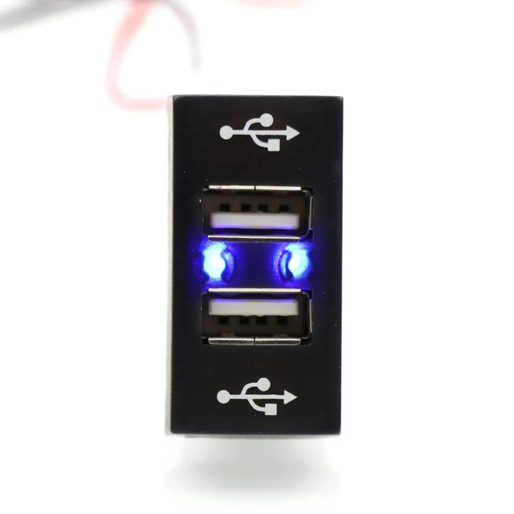 Устройство для автомобиля с двумя портами USB Зарядное устройство 5V 2.1A/2.1A Dual USB Мощность разъем для смартфон Ipad Iphone Применение для Mercedes Benz
