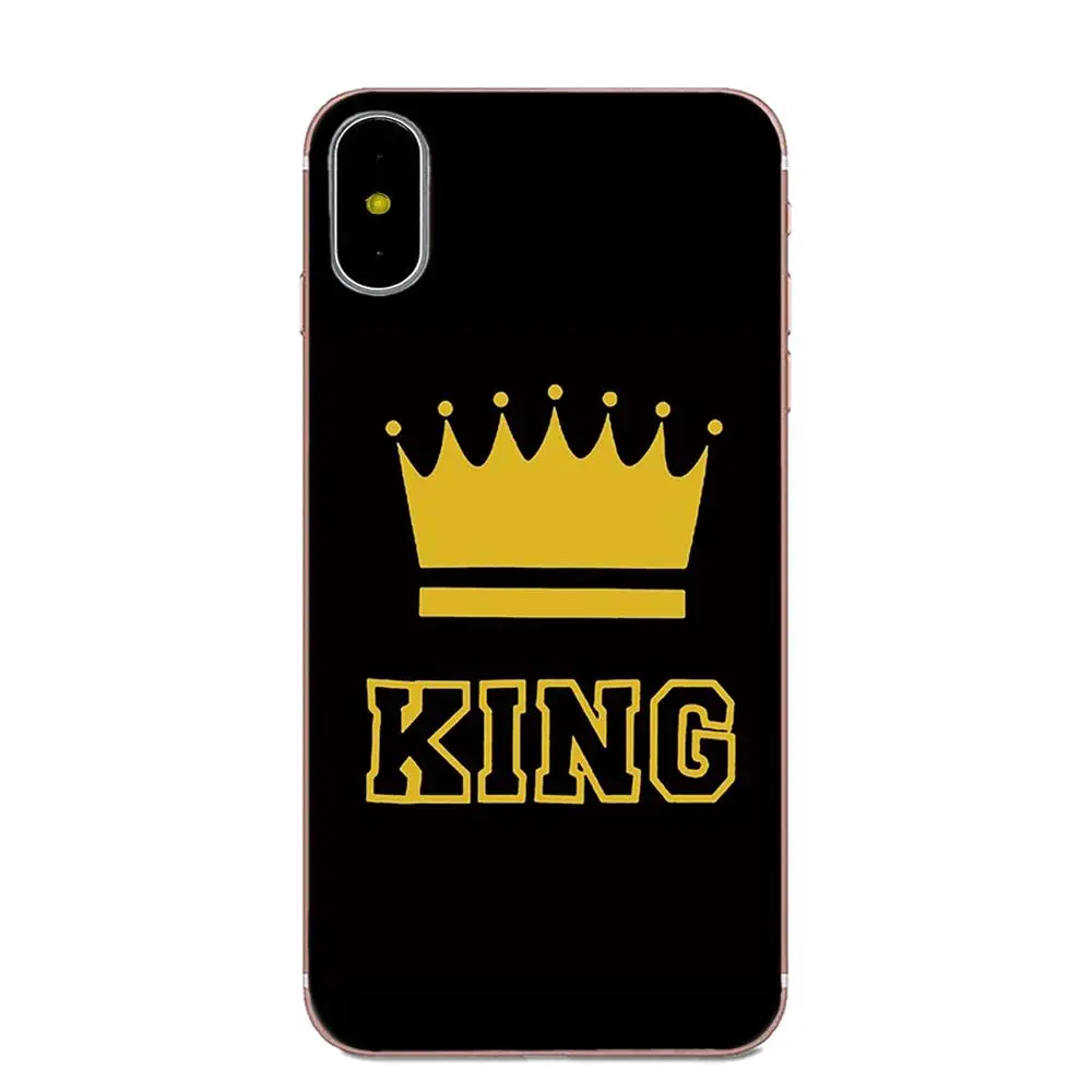 Мягкий чехол из ТПУ аксессуары Bitch 01 King Queen для Samsung Galaxy Note 5 8 9 S3 S4 S5 S6 S7 S8 S9 S10 mini Edge Plus
