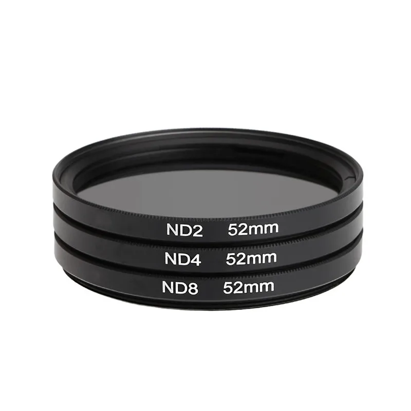 Набор фильтров нейтральной плотности ND 3 в 1 52 мм набор ND2 ND4 ND8 для Nikon Sony Canon EOS 7000 5100