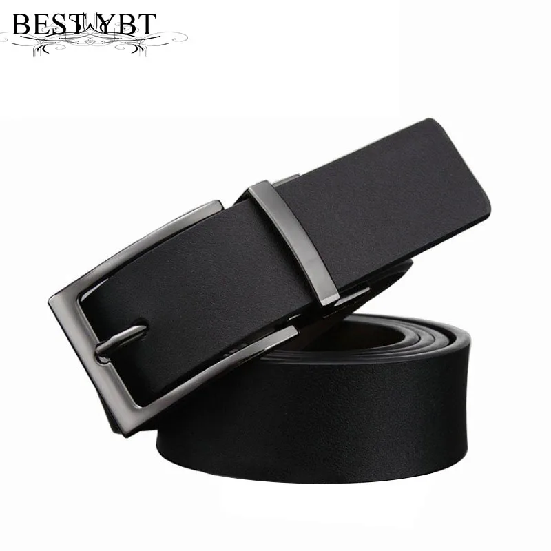 

Best YBT Men leather belt Matte can rotation Alloy pin buckle men belt fashion Use on both sides casual men cowboy belt