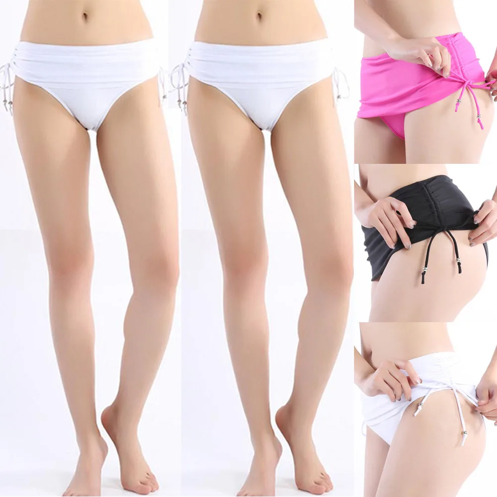 Женская одежда для плавания бандажные Трусы из чистого шелка сексуальные