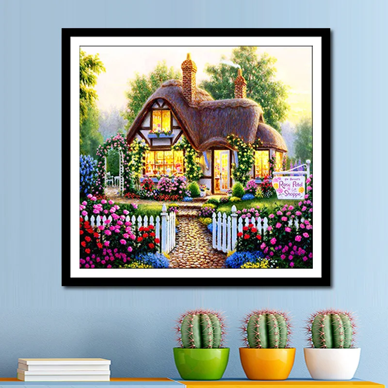 

DIY 5D распродажа Алмазная вышивка, Алмазная мозаика, полная, зеленая полевая спальня, алмазная живопись, вышивка крестом, 3D, украшение, подаро...