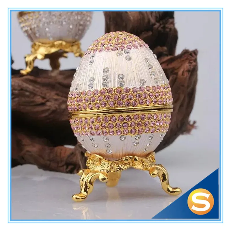 Яйцо Фаберже декоративная шкатулка с украшения из чешского хрусталя пасхальные