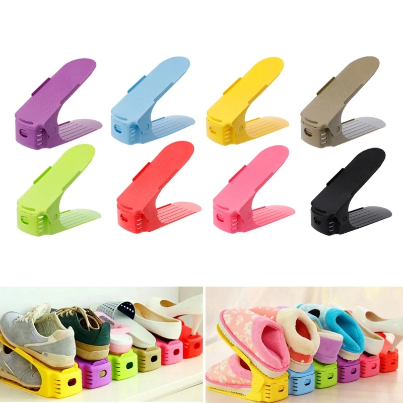 1 шт. двойная регулируемая подставка для хранения обуви|hanger holder|shoes storage holderstorage